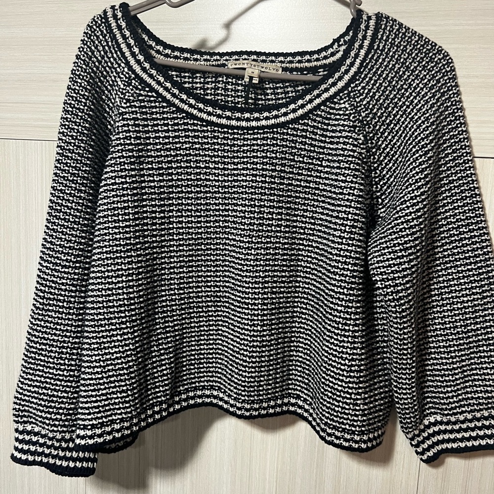 TWENTY8TWELVE CEVENKA Trendy Euro Cotton Knit Long Sleeve Sweater Size M